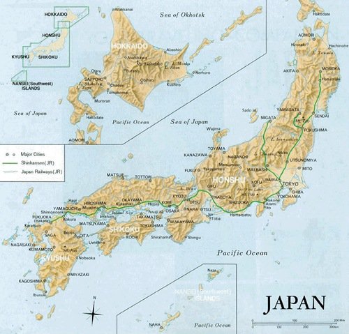Mapa de Japón