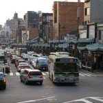 Shijo-dori, zona de compras en Kyoto