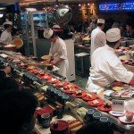 Kaitenzushi, cintas transportadoras de comida