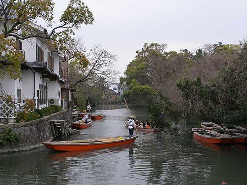 Paseando por Yanagawa, en Fukuoka