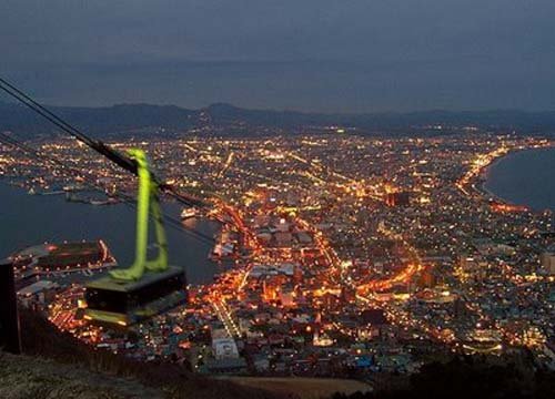 El Monte Hakodate, vistas maravillosas