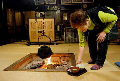 Irori, calor de hogar